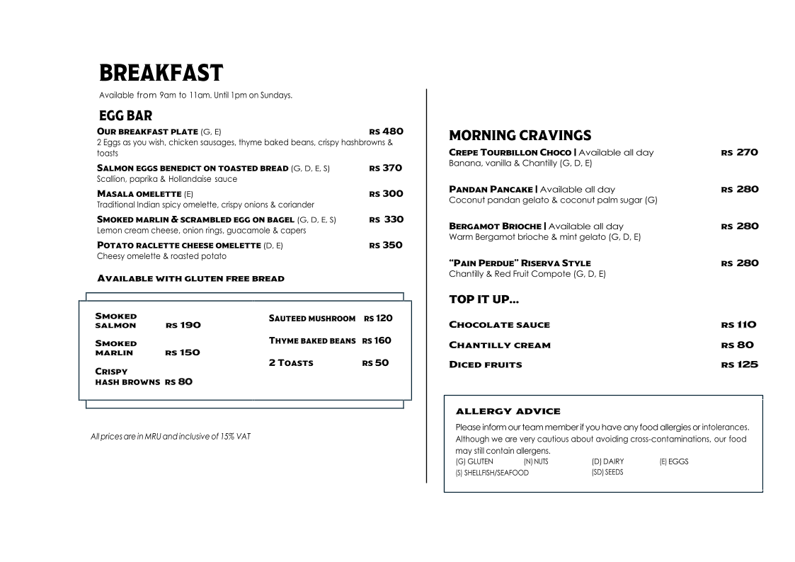 Menu Café Lux* Riserva-1